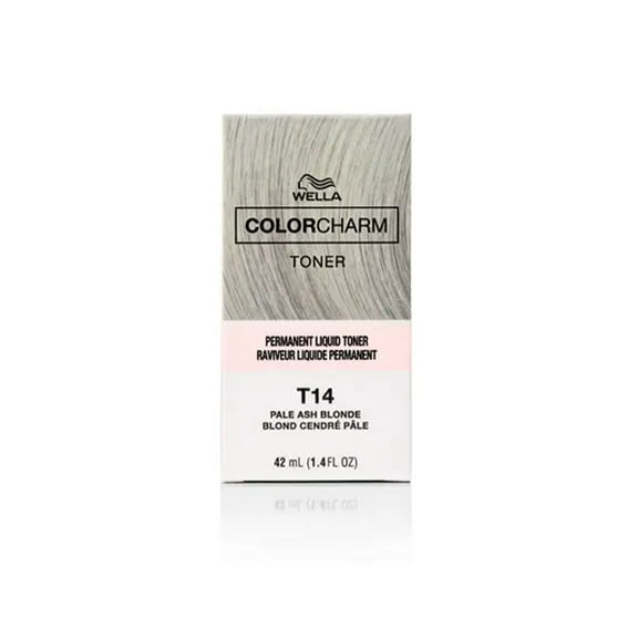 Wella Color Charm Permanent Liquid Hair Toner - T14 Pale Ash Blonde - 1.4 fl oz