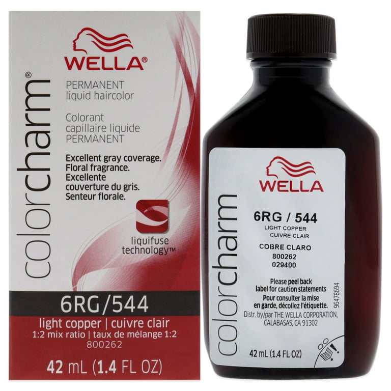 Wella Color Charm Permanent Liquid Haircolor - 544 6RG Light
