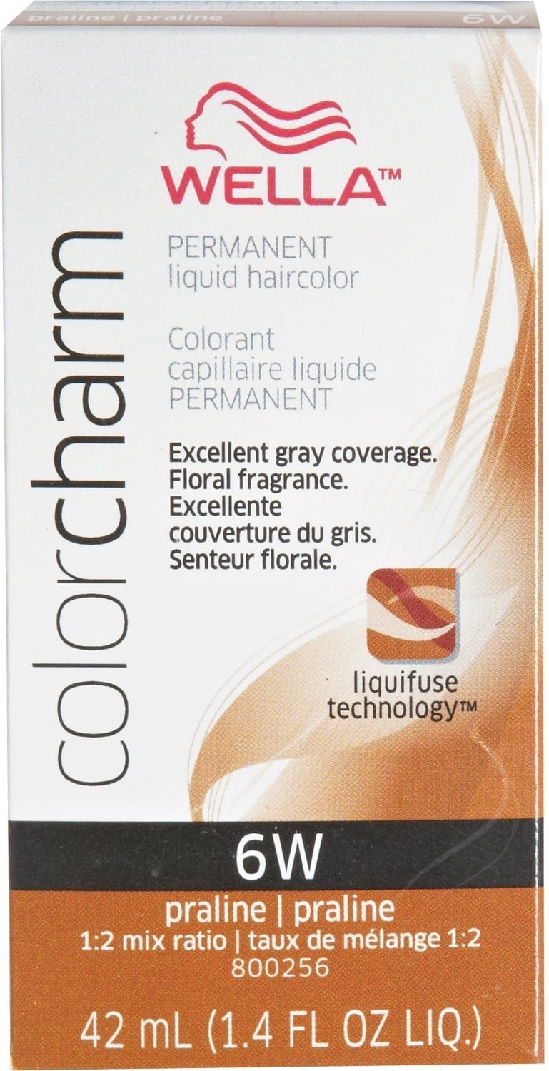 Wella Color Charm Permanent Liquid Haircolor, 6W Praline, 1.4 oz