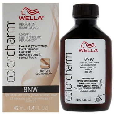 Wella Color Charm Permanent Liquid Haircolor - 8NW Light Natural Warm Blonde 1.4 oz Hair Color