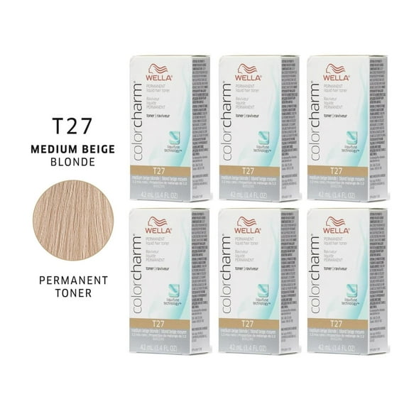 Wella Color Charm - Permanent Liquid Toner - T27 ( PACK OF 6 )