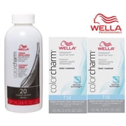 Wella Color Charm Permanent Liquid Toner in T18 (QTY 2) w/ CC Creme 20 Volume Developer