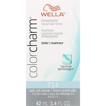 Wella Color Charm Permanent Toner - T14 Pale Ash Blonde , 1.4 oz Toner