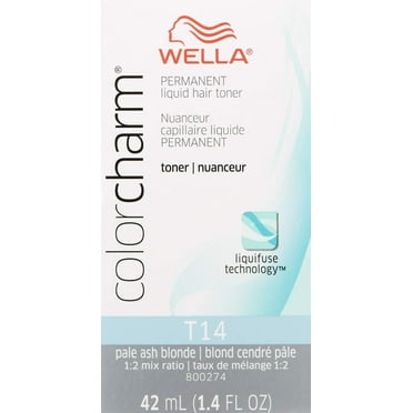 Wella Color Charm Permanent Toner - T14 Pale Ash Blonde , 1.4 oz Toner