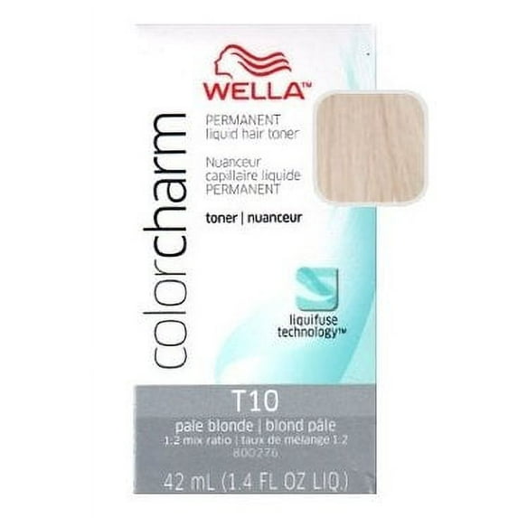 Wella Color Charm Toner - #T10 - Pale Blonde 1.4 oz. (Pack of 2)