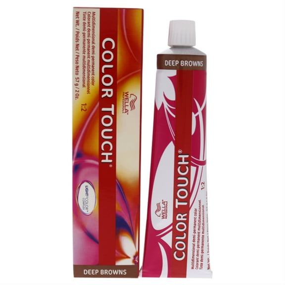 Color Touch Demi-Permanent Color - 4 71 Medium Brown-Brown Ash by Wella for Unisex - 2 oz Hair Color