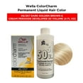 thumbnail image 1 of Wella ColorCharm Permanent Liquid Hair Color Toner - 1.4 oz ( 4G/257 Dark Golden Brown ) and Cream Peroxide Developer 50 Volume - 4 fl. oz, 1 of 6