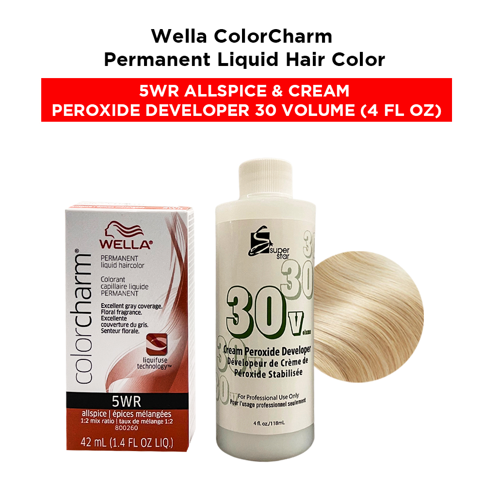 Wella ColorCharm Permanent Liquid Hair Color Toner 1.4 oz ( 5WR