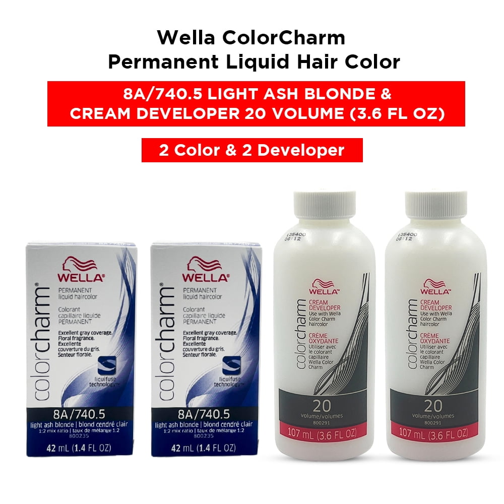 Color Developer Liquid Wella ColorCharm Permanent Liquid Hair Color Toner - 1.4 oz ( 8A/740.5 ...