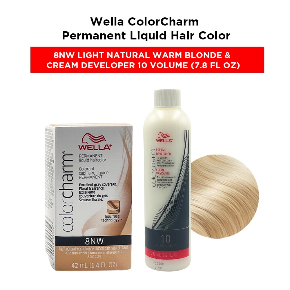 Wella ColorCharm Permanent Liquid Hair Color Toner - 1.4 oz ( 3NW Dark  Natural Warm Brown ) and Cream Developer 10 Volume - 7.8 fl. oz -  Walmart.com