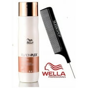 شامبو Wella FUSION PLEX Intense Repair مع مشط ذيل من الصلب الأنيق - 8.4 أوقية / 250 مل