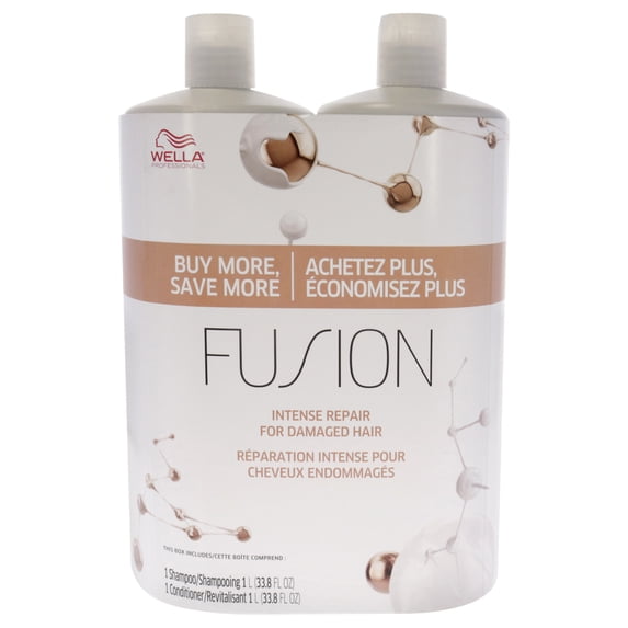 Wella Fusion Intense Repair Duo , 2 Pc 33.8oz Shampoo, 33.8oz Conditioner