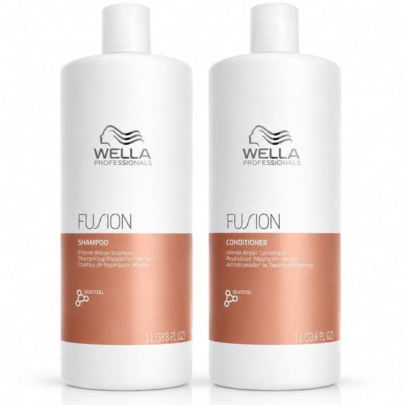 Wella Fusion Plex Duo Shampoo and Conditioner, 33.8 oz