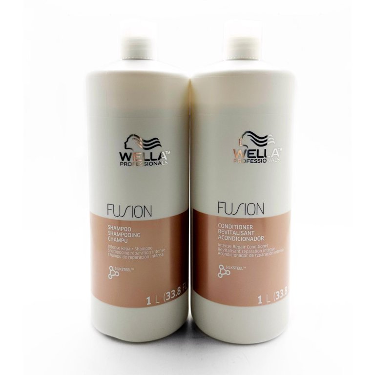 Wella Fusion Plex Duo Shampoo and Conditioner for Hair, 33.8 oz