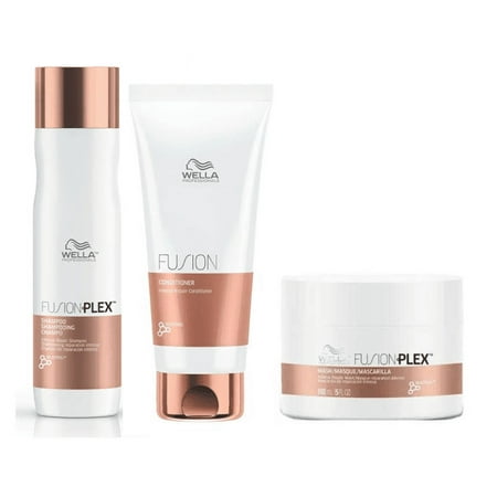 Wella Fusion Holiday Gift Set 8.4 oz Shampoo, 6.7 oz Conditioner, 5 oz Mask