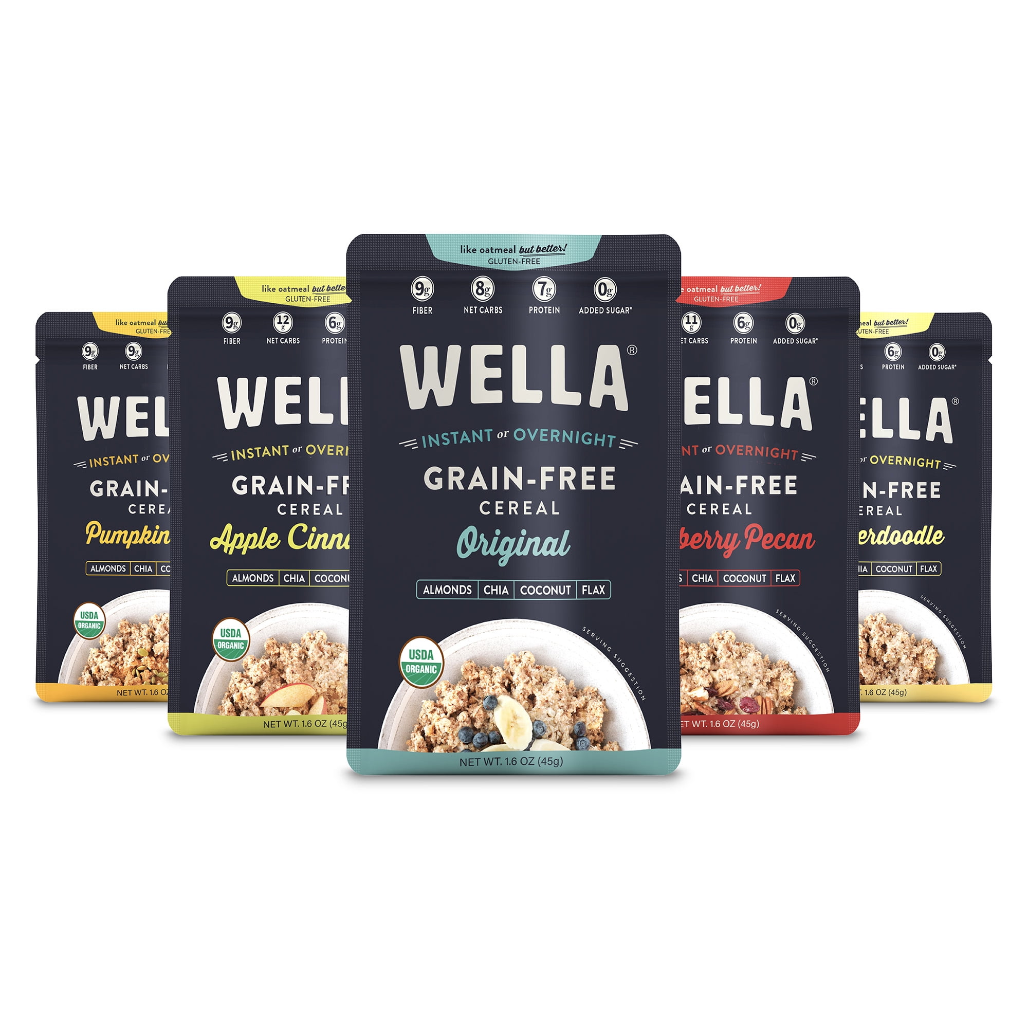 Wella Grain Free Cereal Oatmeal Alternative Organic Cereal, Vegan