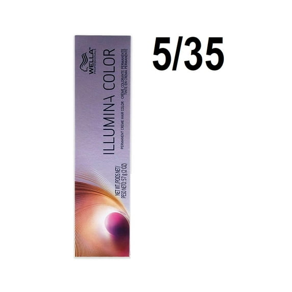 Wella Illumina Colour Light Gold Mahogany Brown 5/35 2 oz