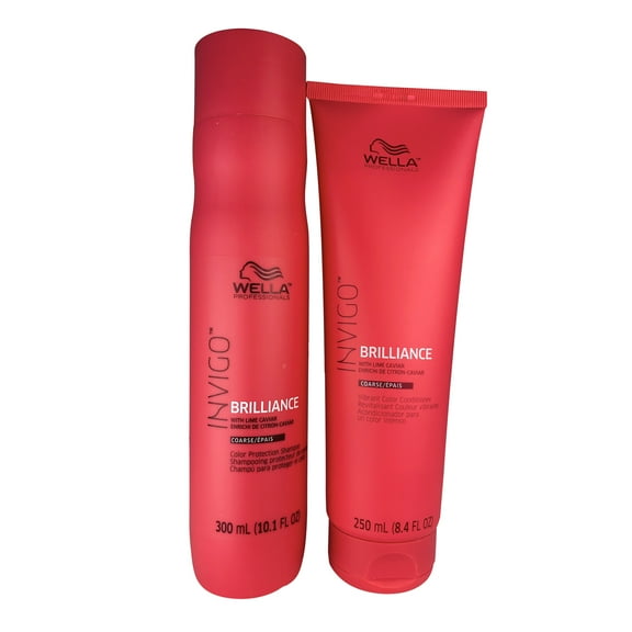 Wella Invigo Brilliance Shampoo 10.1 oz & Conditioner 8.4 oz Coarse Hair