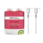 Wella Invigo Brilliance Shampoo & Conditioner for Coarse Colored Hair 33.8 oz Pumps