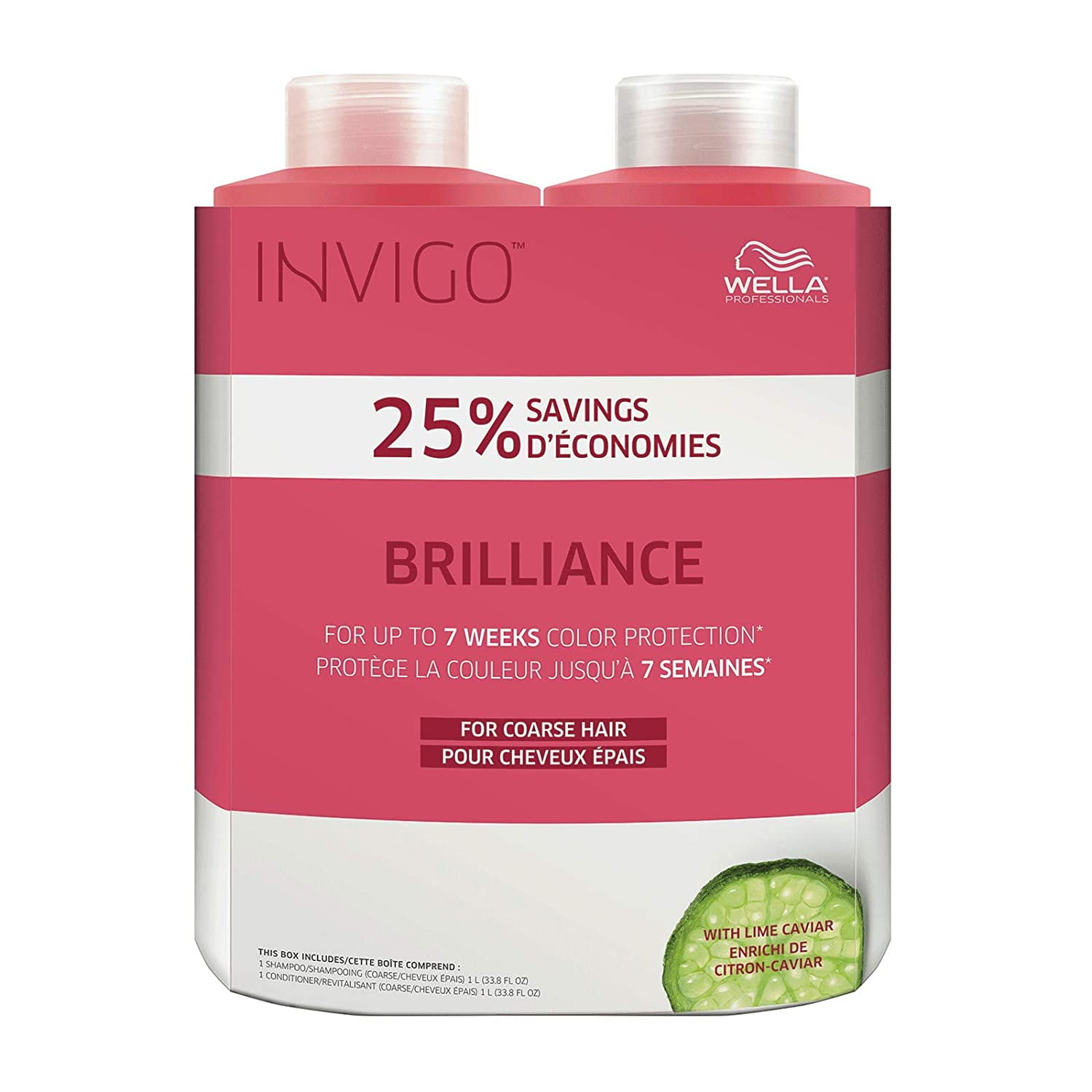 Wella Invigo Brilliance Shampoo & Conditioner for Coarse Liter 33.8 - Walmart.com