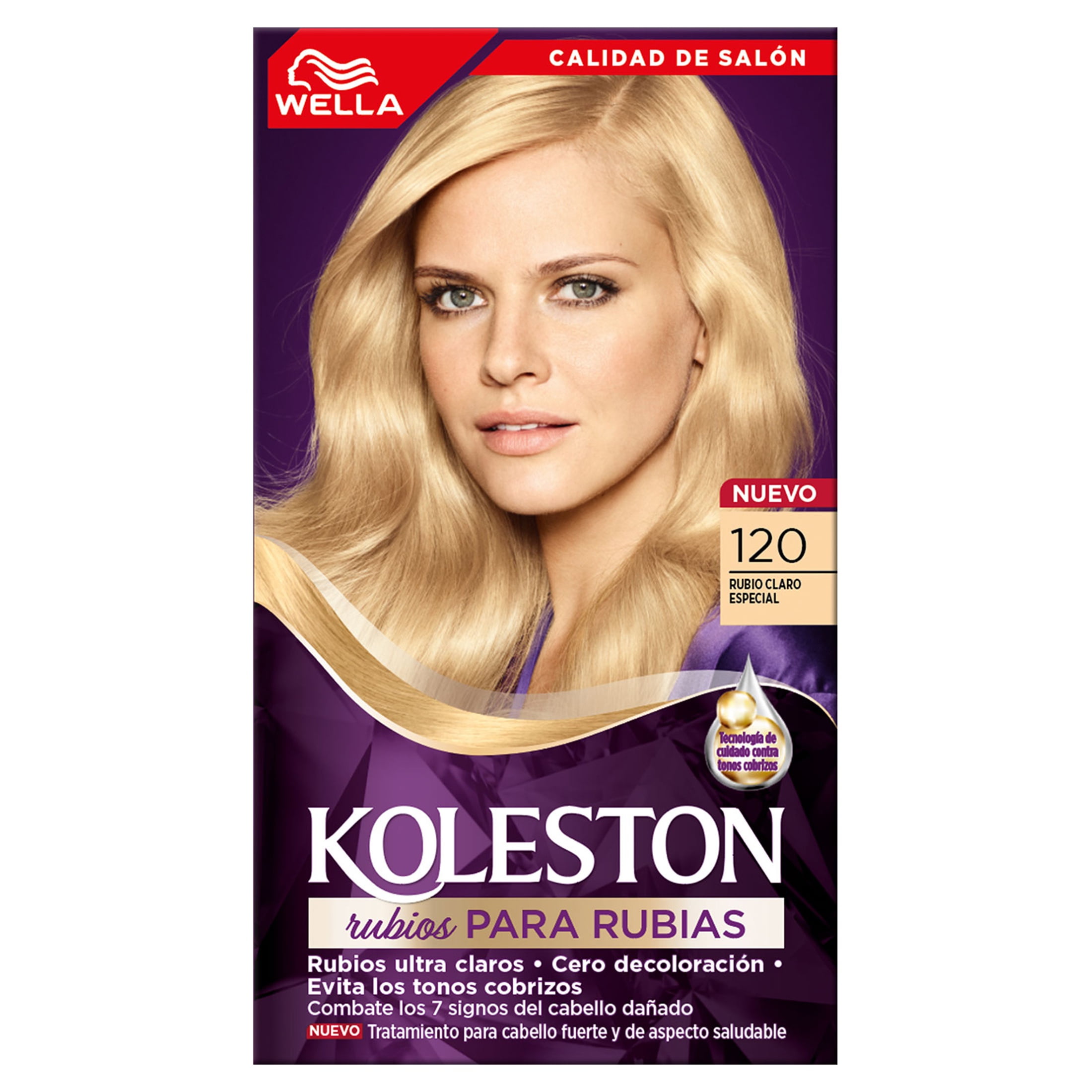 Wella Koleston Permanent Hair Color Cream with Water Protection Factor, 120 Extra Light Blonde, 4 oz