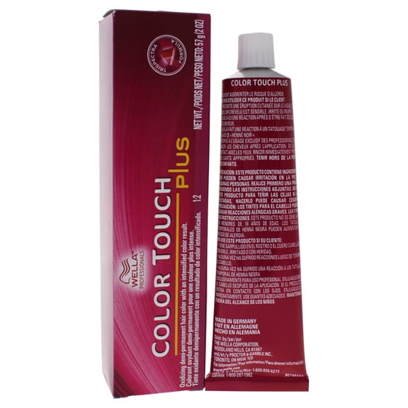 Color Touch Plus Haircolor - 55/03 Intense Light Brown/Natural Gold by Wella for Unisex - 2 oz Hair Color