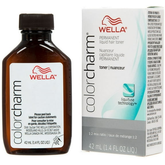 WellaColor Charm Permanent Liquid Hair Toner, Pale Blonde T10, 1.4 oz
