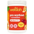 thumbnail image 1 of Wellah Pre-Workout + Creatine Powder (30 Servings) Fruit Punch - 200mg Caffeine, 3g Creatine Monohydrate, 5g Citrulline Malate, Pre-Workout with Creatine Supplement, 1 of 5