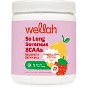 Wellah So Long Soreness BCAA Powder (Strawberry Mango Flavored) 30 Servings