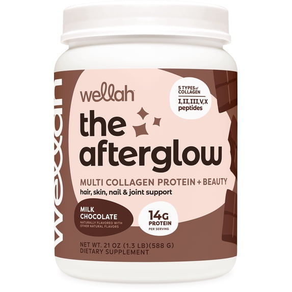Wellah Wellah The Afterglow Multi Collagen Protein, Beauty Supplement, Milk ...