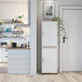 thumbnail image 1 of Welland 2 Door Kitchen Pantry Cabinet, White, 1 of 9
