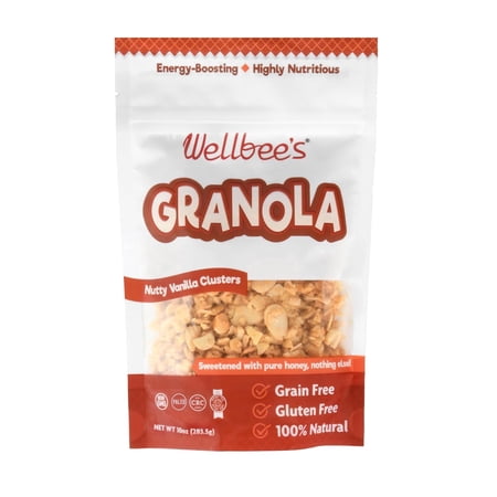 Wellbee’s Super Crunchy Grain Free Granola, Paleo & SCD Approved, 10 oz.
