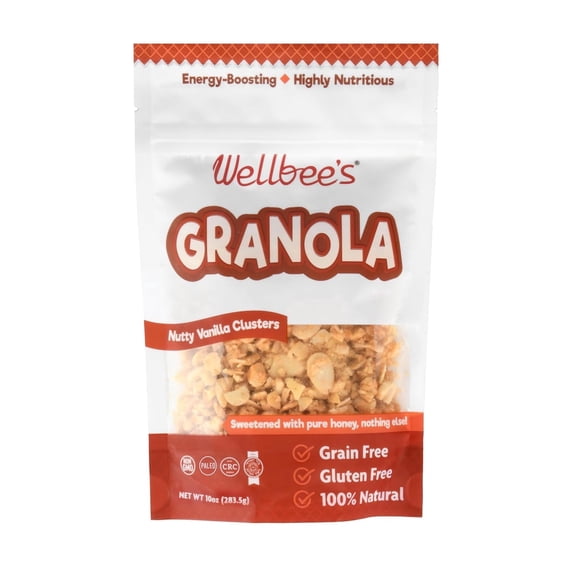 Wellbees Super Crunchy Grain Free Granola, Paleo & SCD Approved, 10 oz.