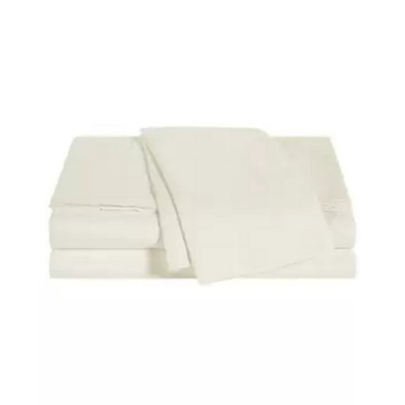 Wellbeing Oxywash Solid 300 Thread Count 4pc Sheet Sets, Ivory, Queen