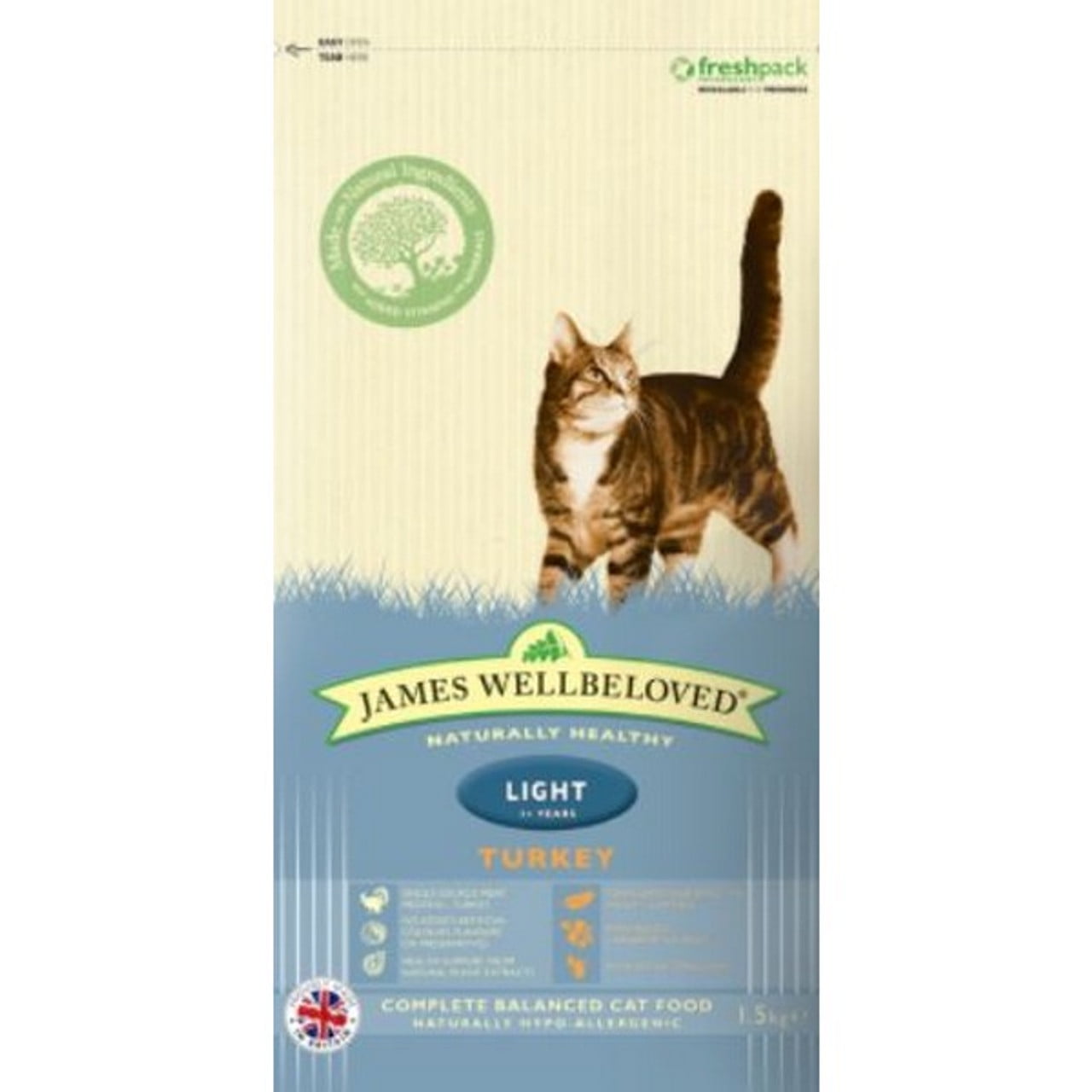 Wellbeloved Cat Food Light Turkey and Rice Cat Food 4kg