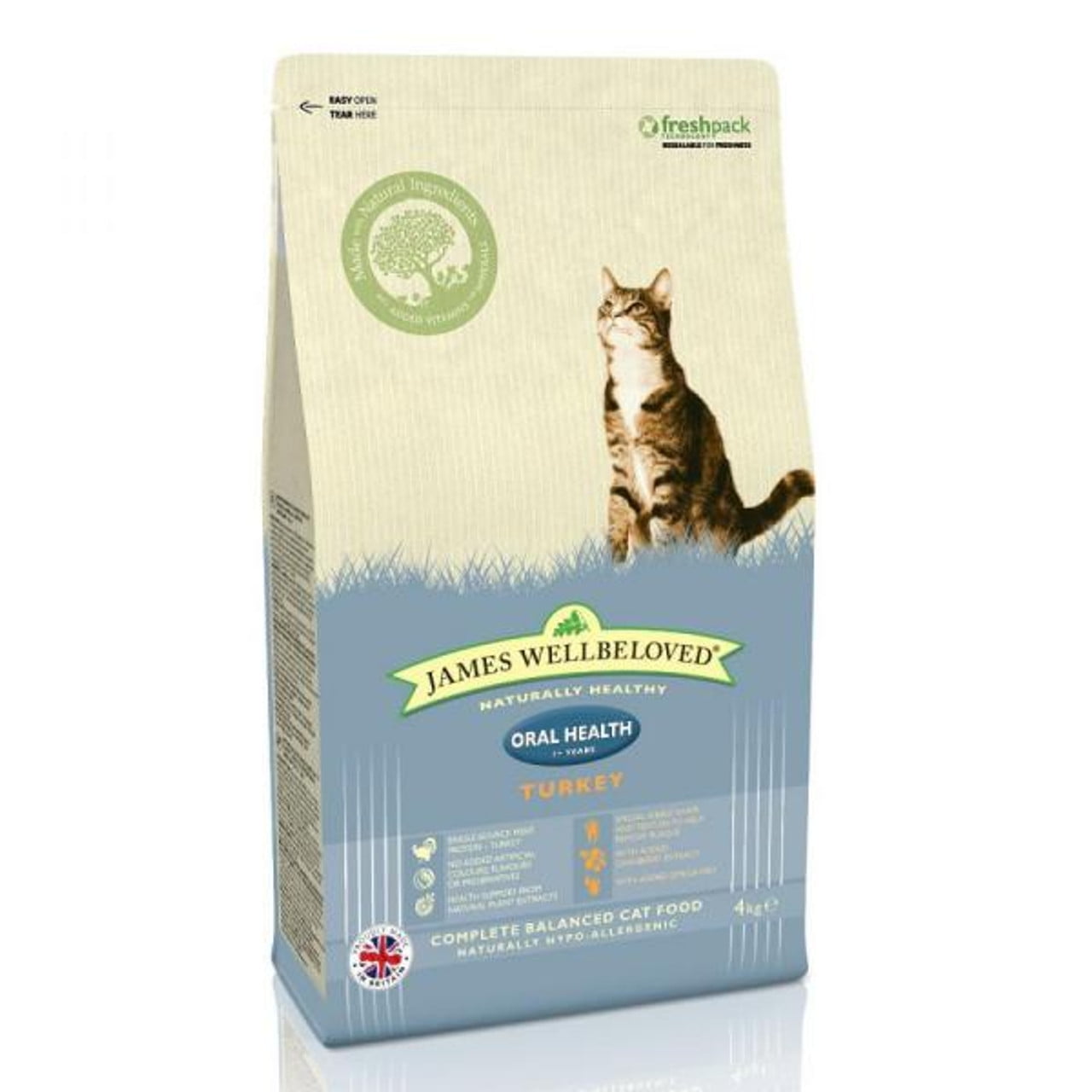 Wellbeloved Cat Food Turkey Oralcare Cat Food 4kg