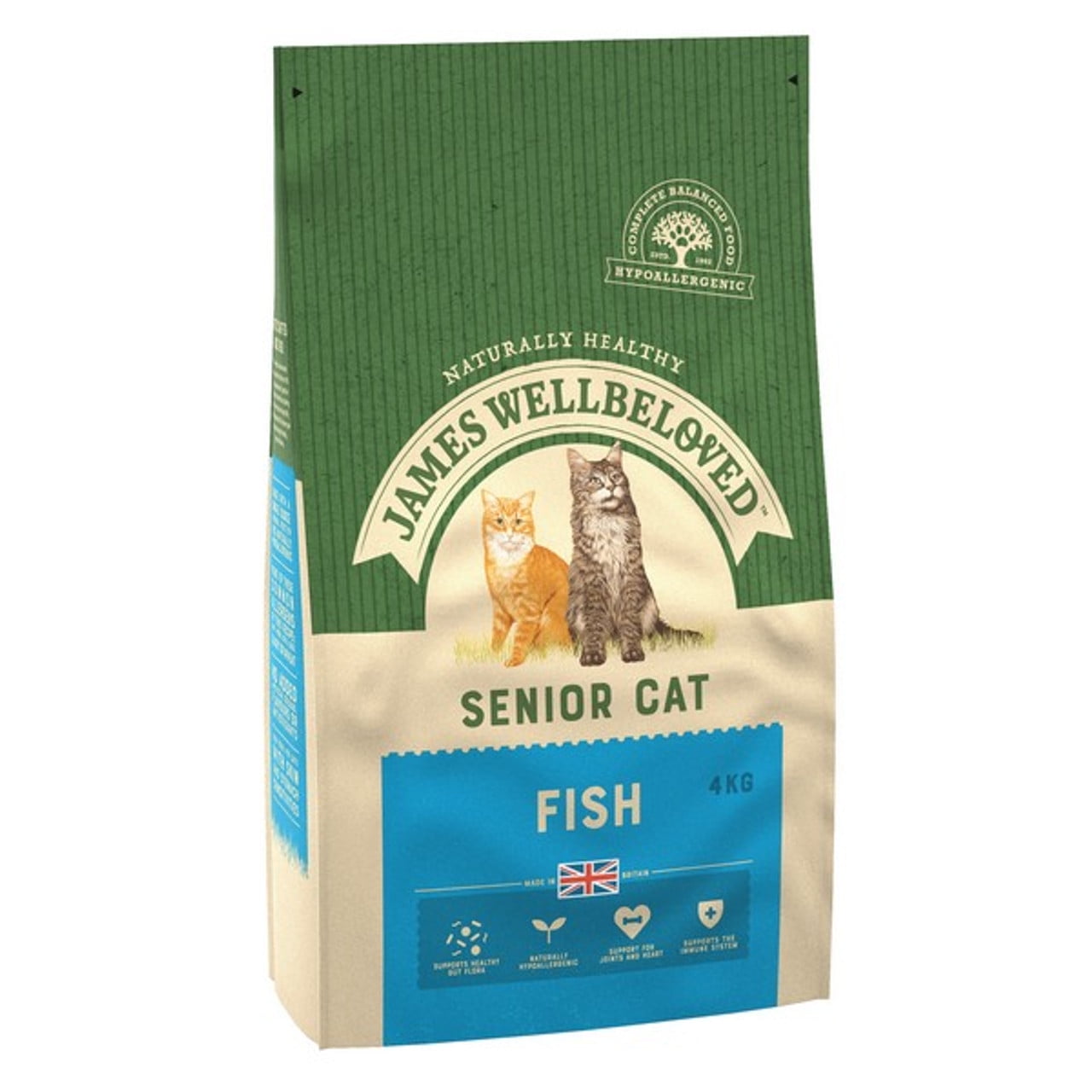 Wellbeloved Cat Food White Fish and Rice Senior Cat Food 4kg