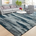 thumbnail image 1 of Wellber Shag Rugs Fluffy Tie-Dyed Area Rug for Bedroom Living Room Carpet Home Decor,4'x6',Blue, 1 of 7