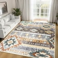 thumbnail image 1 of Wellber Soft Boho Rug Modern Area Rugs Indoor Carpet for Living Room Bedroom Home Decor,4'x6',Brown, 1 of 7