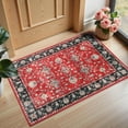 thumbnail image 1 of Wellber Vintage Area Rug for Bedroom,Soft Rugs for Living Room Nursery Carpet Home Decor,2'x3',Red, 1 of 6