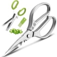 thumbnail image 1 of Wellbom Kitchen Scissors Stainless Steel Kitchen & Herb Scissors Set Heavy Duty Meat Poultry Shears- 2-Piece Multi-Purpose Shears for Precise Cutting and Herb Snipping, 1 of 7