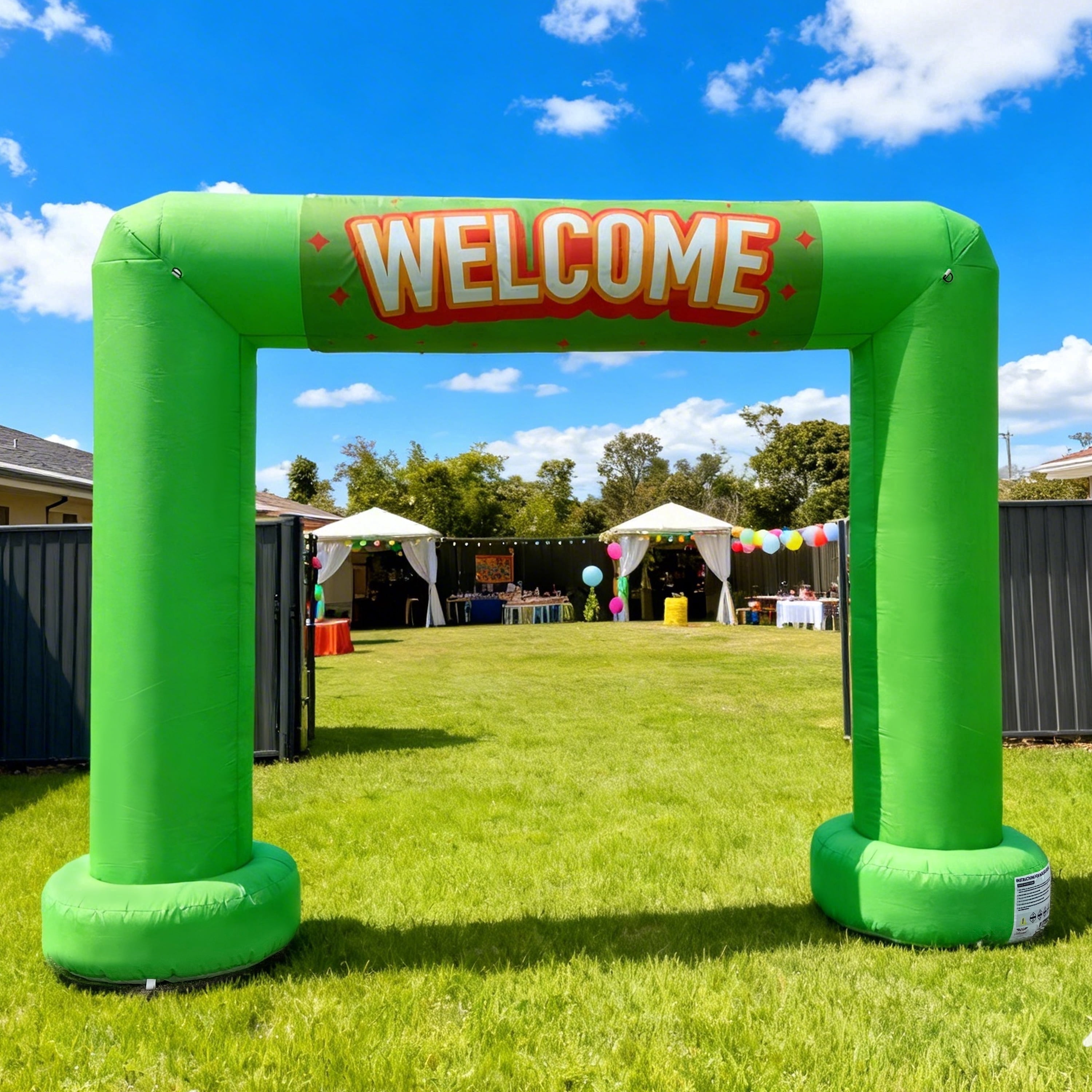 Event Arch Box Wellcomer 10Ft Square Inflatable Event Arch with Built-in Blower ...