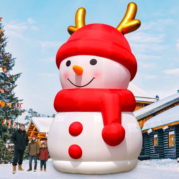 Wellcomer 20 ft Giant Inflatable Snowman - Christmas Décor