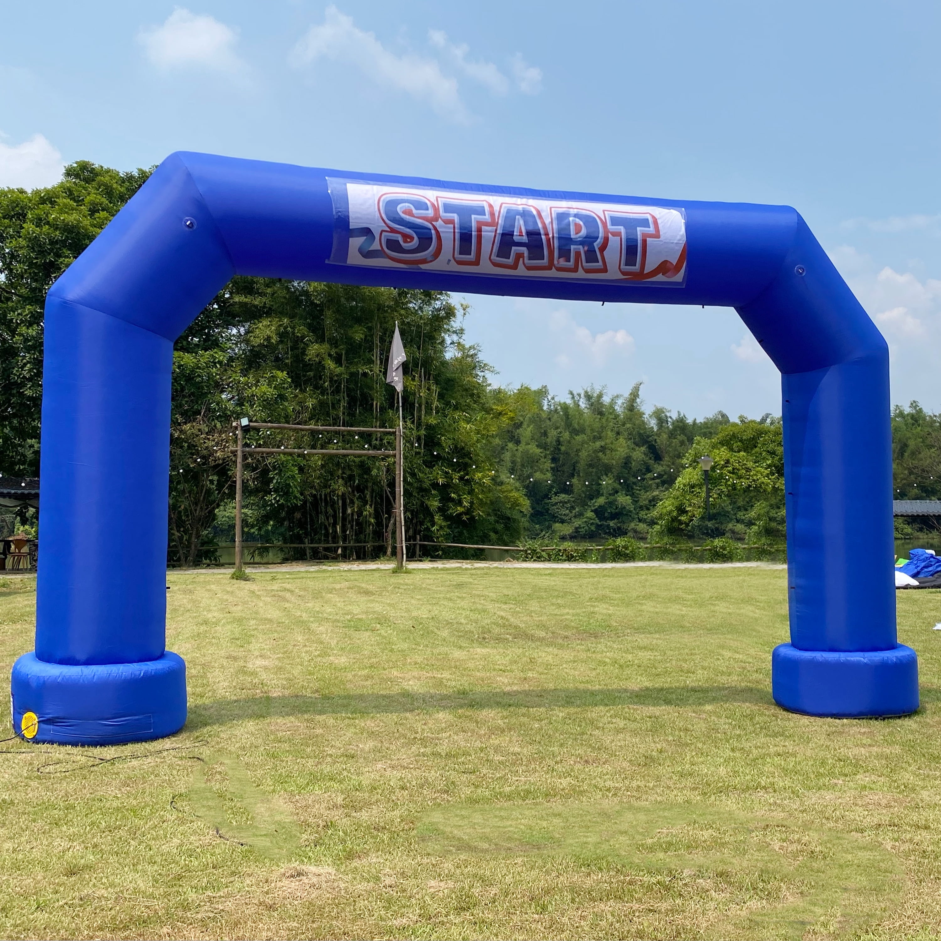 Wellcomer Inflatable Product Wellcomer 20Ft Inflatable Event Arch with built-in blower - Blue Color ...
