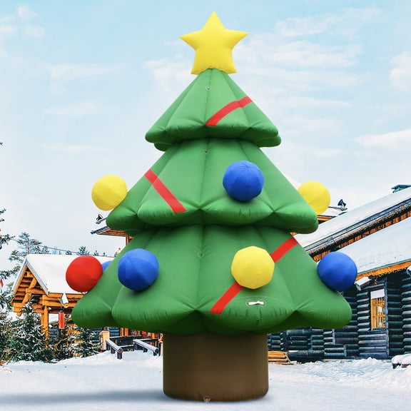 Wellcomer 20ft Giant Inflatable Christmas Tree with Blower - Christmas Outdoor Decor