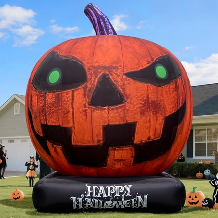 Wellcomer 20ft Giant Inflatable Pumpkin with Blower - Halloween Outdoor Decor