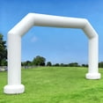 thumbnail image 1 of Wellcomer 21Ft Airtight Inflatable Arch , Polygon archway with air pump - White, 1 of 7