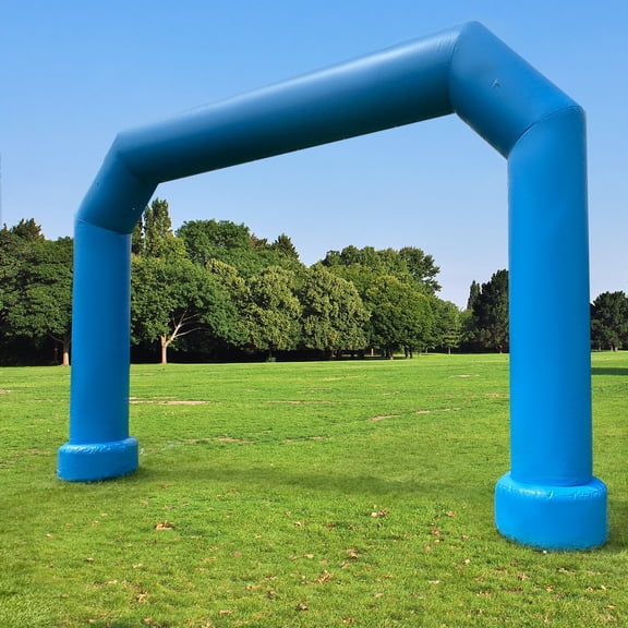 Wellcomer 25Ft PVC Inflatable Arch , Polygon archway with built-in blower - Blue