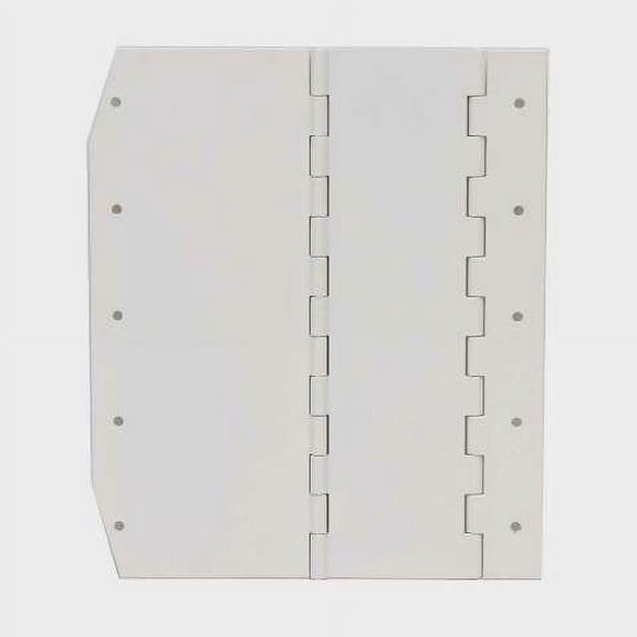 Wellcraft Boat Double Pinned Hinge 08-1960 | 10 x 8 1/2 Inch White Aluminum