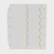 Wellcraft Boat Double Pinned Hinge 08-1960 | 10 x 8 1/2 Inch White Aluminum